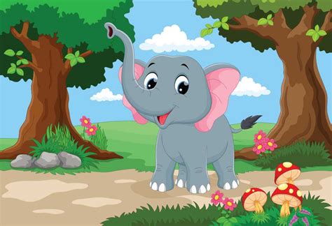 The Elephant And Her Friends Story