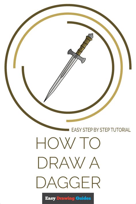 Learn How To Draw Dagger Easy Step By Step Drawing Tutorial For Kids