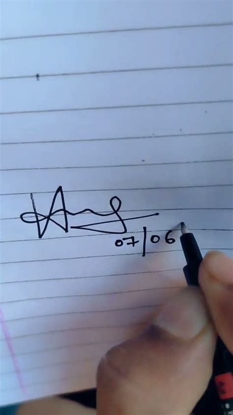 Simple Signature For Cursive Handwriting 🖋️ ️🙏🙋 ️🔥 Shorts Treding Iconic Handwriting Club