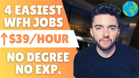 Easiest No Experience Remote Jobs Up To Hour Youtube