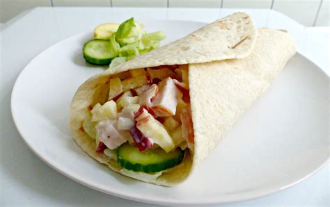 Lunch Wrap Met Gerookte Kip En Appel Optima Vita