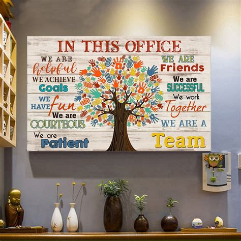 In This Office Poster, We Are A Team Poster, Gift Poster, Office Poster ...