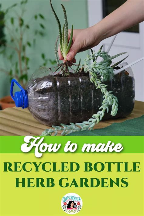 How To Make Recycled Bottle Herb Gardens In Recycled Bottle