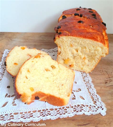 My Culinary Curriculum Grosse brioche façon pain au lait aux raisins