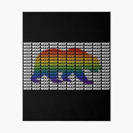 Gay Bear Woof Lgbt Flag Art Board Print For Sale By Sleazoid