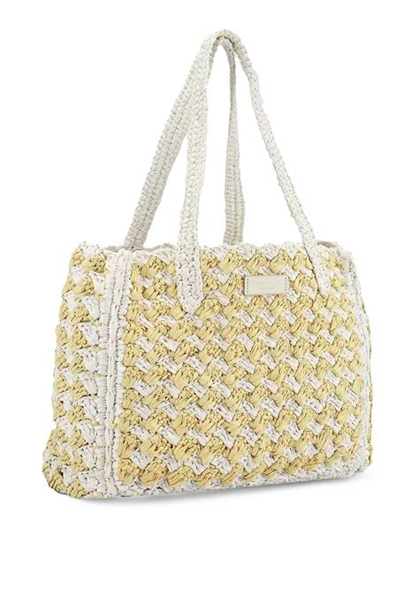 Buy Kate Spade New York High Tide Striped Crochet Raffia Medium Tote