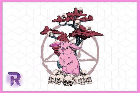 Pastel Goth Kawaii Cute Creepy Rabbit Graphic By Revelin Creative Fabrica