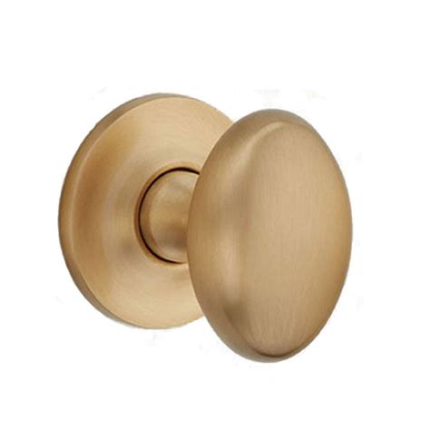 Oval Mortice Knob 57mm Plain Rose Satin Brass Broughtons Lighting