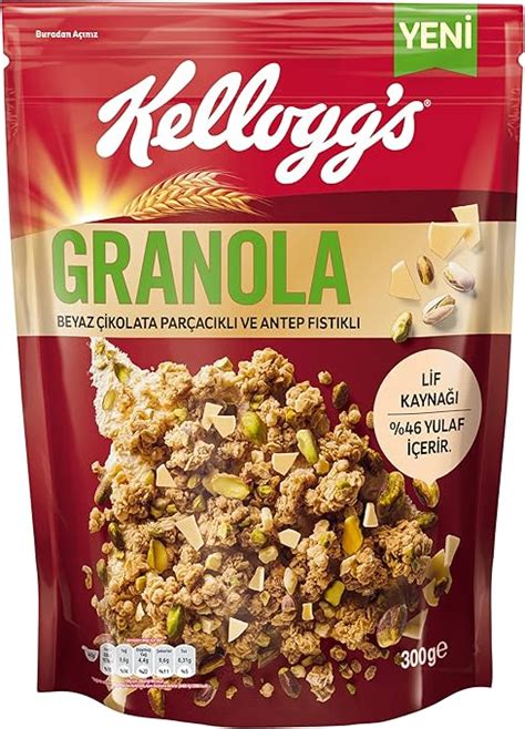 Kellogg S Granola Beyaz Ikolatali Antep F Stikli Gr Yulaf