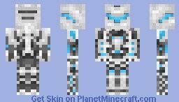 Robot - Blue and White Minecraft Skin