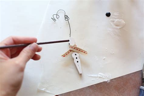 Snowman Clothespin Ornament Tutorial Factory Direct Craft Blog