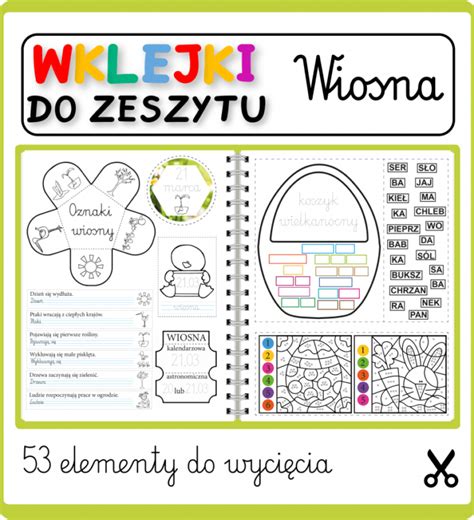 Wklejki do zeszytu Cyfry Materiały do wydrukowania czaryzdrukary pl