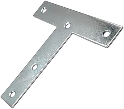 Metal Mending Tee T Plates In Braces Corner Bracket Plate Joint Flat