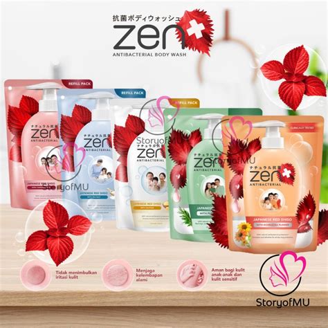 Jual ZEN Antibacterial Body Wash Refill 400ml Sabun Cair Sabun Mandi