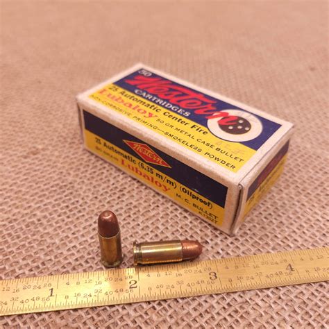Vintage Wester Cartridges 25 Automatic 635mm 50gr Box50 Old