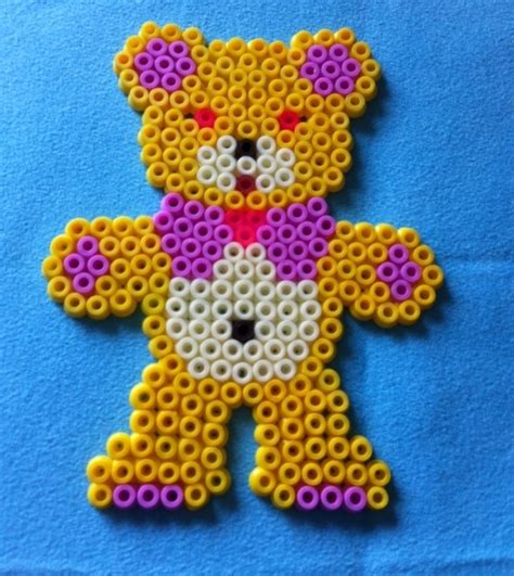 Teddy Hama Beads By Arthystik Hama B Gelperlen B Gelperlen Teddyb Ren