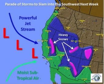 El Nino storms finally come to California