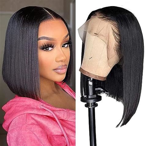 Bob Wig Human Hair 13x4 Frontal Lace Wig Human Hair 180