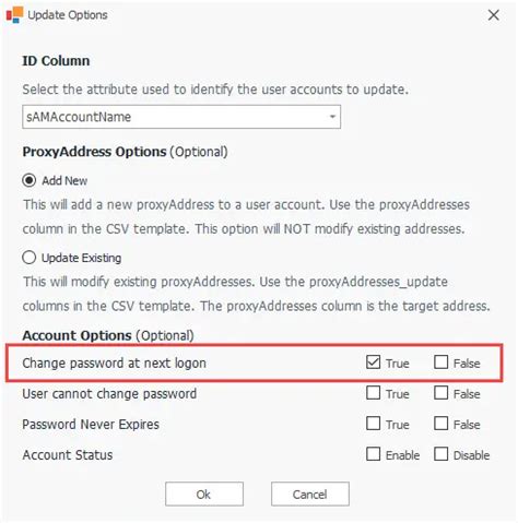 Force Change Password At Next Logon For Active Directory Users Active