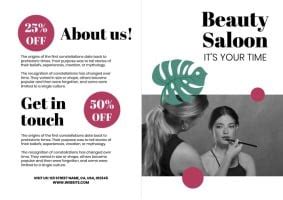 Free Beauty Salon Brochure Templates To Design I Wepik