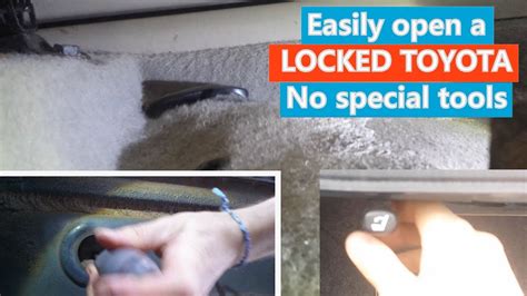 Open A Locked Trunk Without A Key