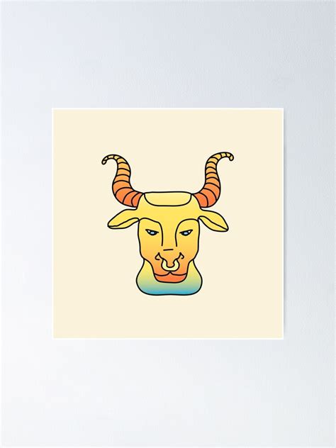 "Taurus / Bull" Poster for Sale by Gen-ZzZz | Redbubble