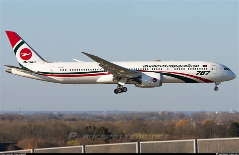 S2 AJX Biman Bangladesh Airlines Boeing 787 9 Dreamliner Photo By