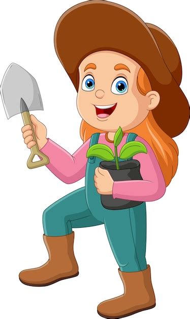 Clipart Cartoon Gardeners Fasci Garden