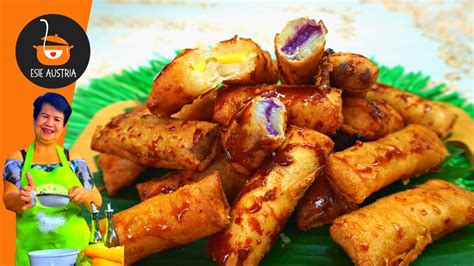 Tikoy Turon With Fillings Easy Tikoy Turon With Cheese And Ube Halaya