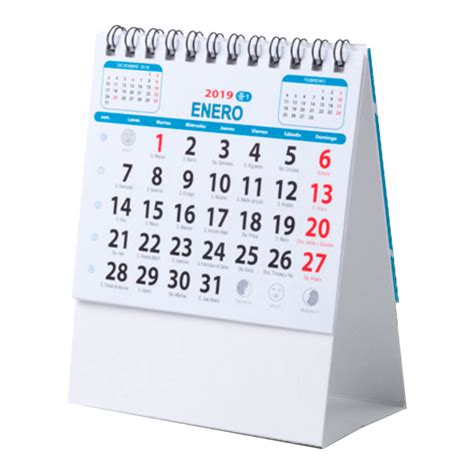 Calendario De Escritorio Hojas Todo En Impresi N