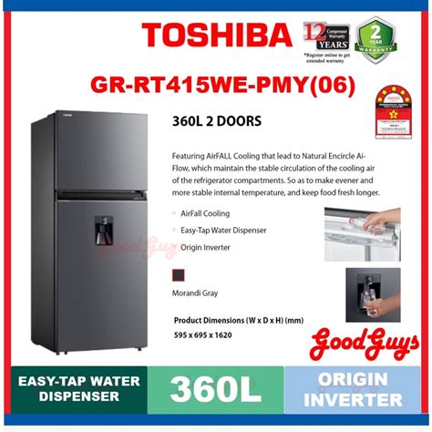 Toshiba Gr Rt We Pmy L Fridge Door Inverter Refrigerator