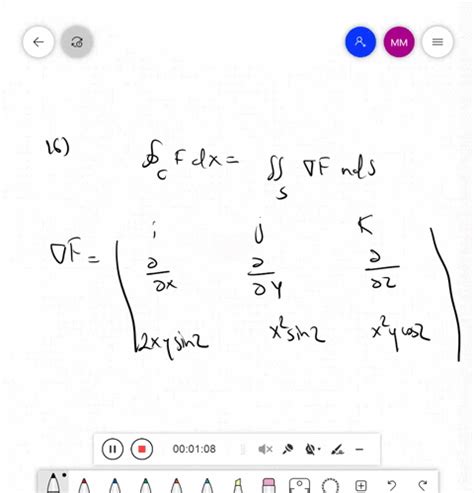 Solvedevaluate The Line Integral ∮c 𝐅 ·dr By Evaluating The Surface