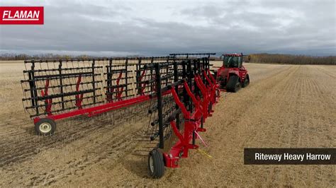 Riteway 7 Bar Harrow Product Demo Flaman Agriculture YouTube