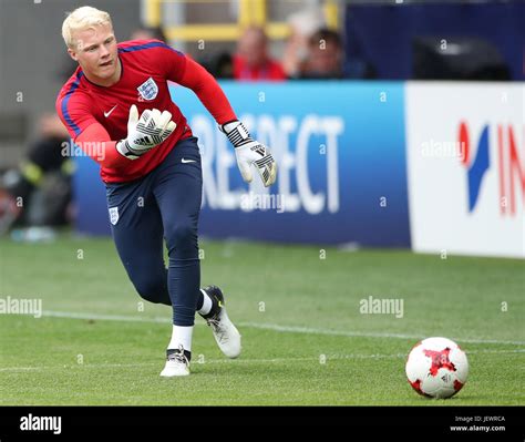 Englands Jonathan Mitchell Before The Uefa European Under 21