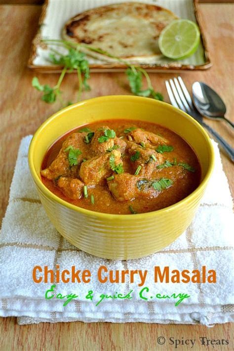 Spicy Treats Chicken Curry Masala Easy And Quick Chicken Curry Tai