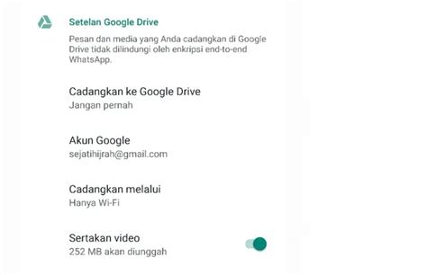 Cara Melihat Backup Cadangan Whatsapp Di Google Drive