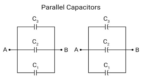 Premium Vector | Capacitor in parallel connection. parallel circuit ...