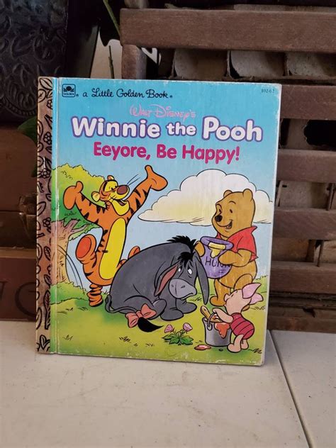 1991 Winnie The Pooh Eeyore Be Happy A Little Golden Book Childrens