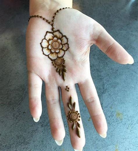 Simple Beginner Palm Mehndi Designs