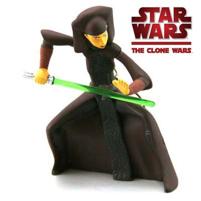 Star Wars The Clone Wars Animated Luminara Unduli Figure Keyring