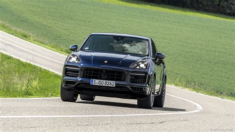 2021 Porsche Cayenne GTS Coupe Color Moonlight Blue Metallic Front