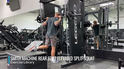 Smith Machine Rear Foot Elevated Split Squat Youtube