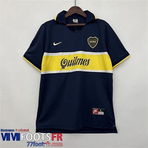 Promo Boca Juniors Retro Maillots De Foot Homme Domicile Fg