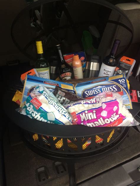 Fire Pit Raffle Basket For The School S Gala Fire Pit Gift Basket