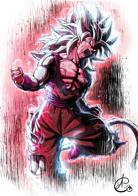 Ssj4 Blue Goku By Asura 00 On Deviantart