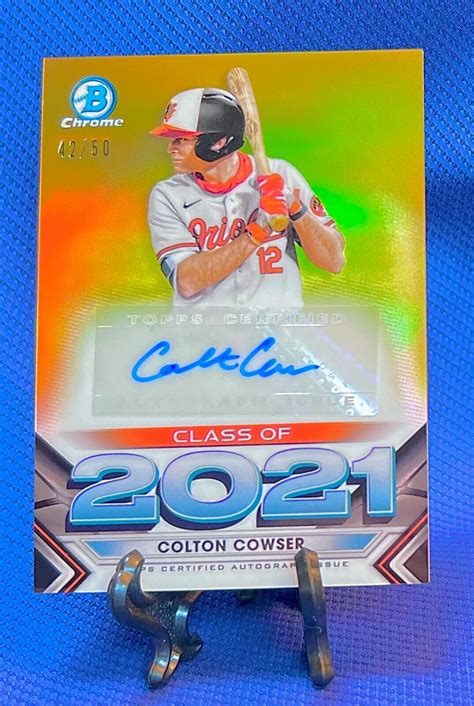 Bowman Chrome Draft Colton Cowser True Gold Refractor Draft Class