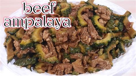 Beef Ampalaya With Oyster Sauce Panlasang Pinoy Youtube