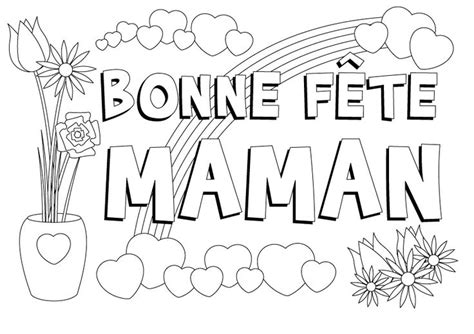 Coloriages A Imprimer Pour La Fete Des Meres En Coloriage Fete