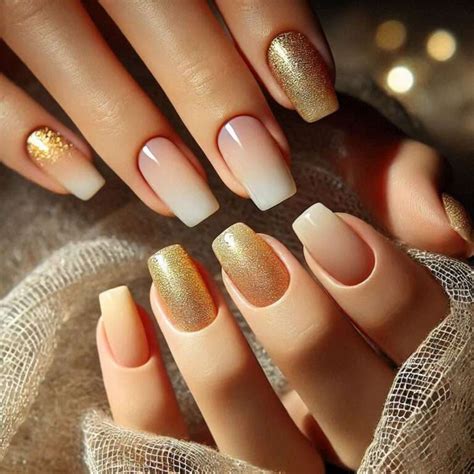 36 Classy Nude And Gold Nail Design Ideas To Elevate Your Look Style Zuri