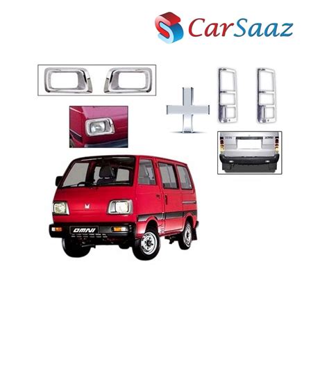 Buy Carsaaz Head Light Tail Light Molding Chrome Combo For Maruti